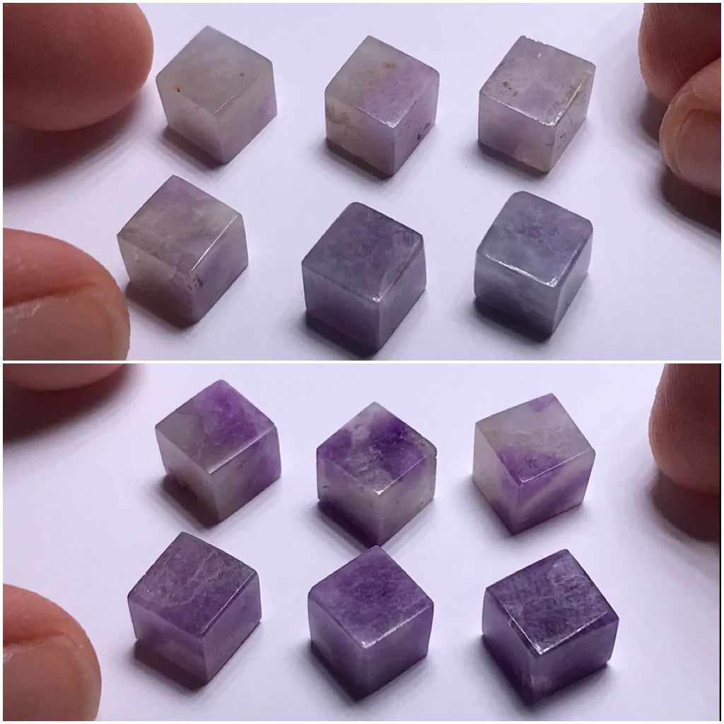 Cubes d'Hackmanite réactifs aux UV